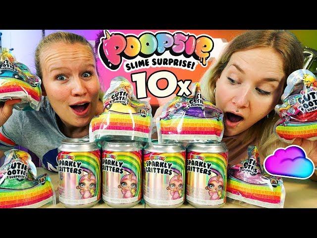 10x POOPSIE SLIME SURPRISE -Sparkly Critters & Cutie Tooties ÜBERRASCHUNGEN mit Nina & Kathi öffnen