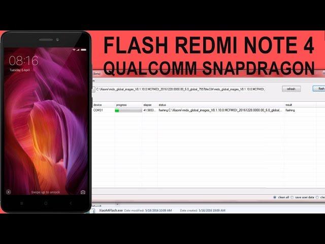 REDMI NOTE 4 SNAPDRAGON FLASHING | UNBRICK/FLASH MIUI ROM REDMI NOTE 4 SD