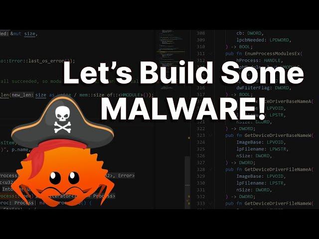 Live Rust Malware Development - Writing Rust Malware and Introducing Python C2 Bugs!