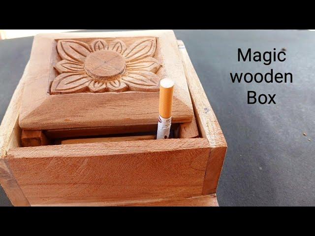 Easy tricks make a cigarette wooden box