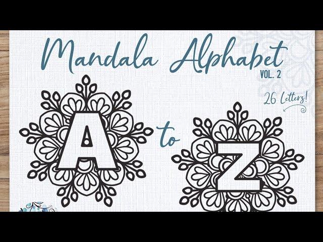 A to Z Mandala Art challenge #crafter #carfting #drawing