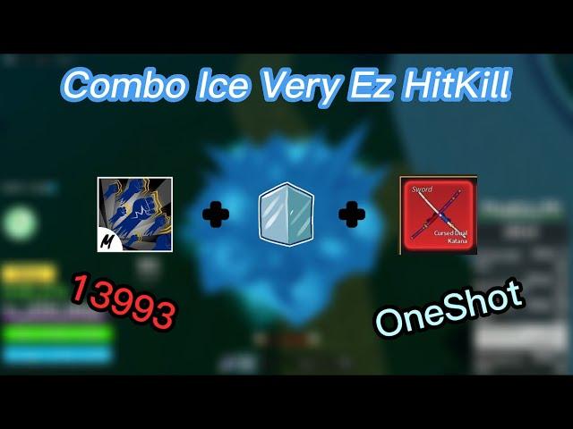 『 Ice + God Human + Cdk 』Ice Combo Easy Blox Fruit