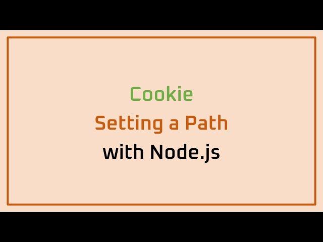 Cookie: Setting Path with Node.js