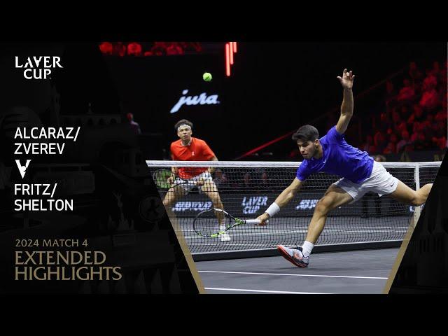 Alcaraz/Zverev v Fritz/Shelton Extended Highlights | Laver Cup 2024 Match 4