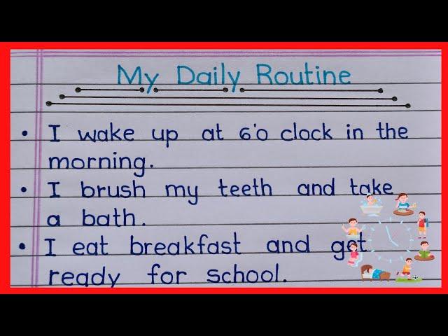 Essay on My Daily Routine in English || 10 lines about My Daily Routine ||