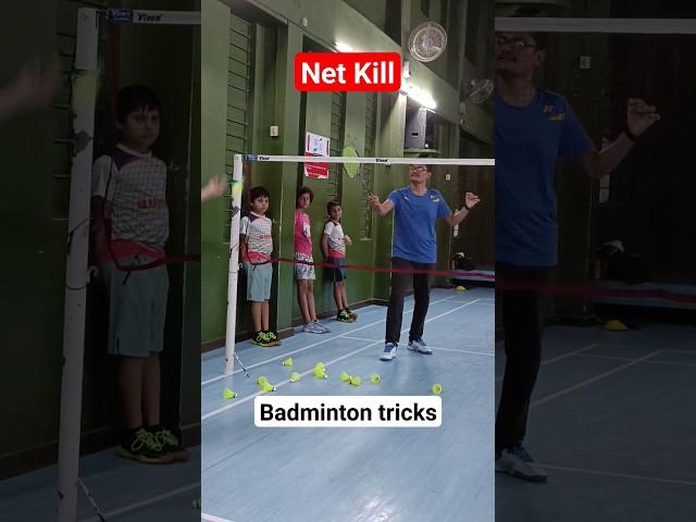 " Net Kill " Badminton Tricks #shorts #badminton #badmintontraining