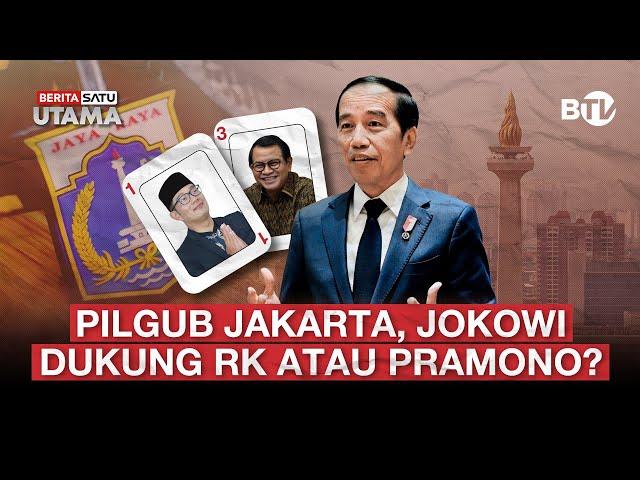  LIVE | Pilgub Jakarta, Jokowi Dukung RK Atau Pramono? - Beritasatu Utama