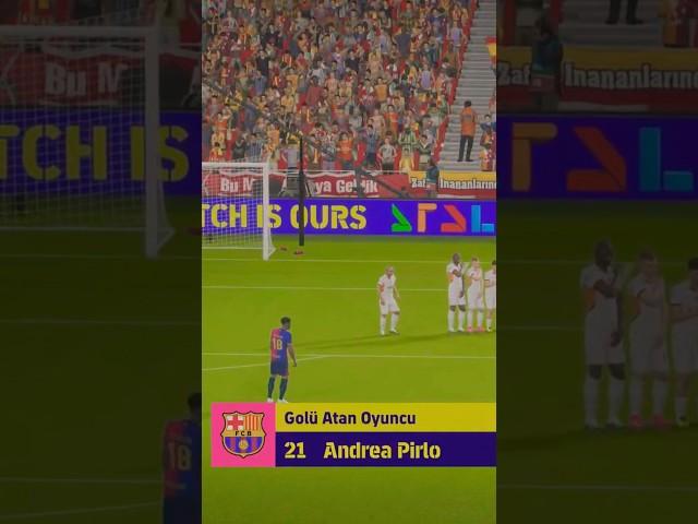 Andrea Pirlo free kick goal Efootball 2025 #andreapirlo #pirlo #freekick #goal #efootball2025