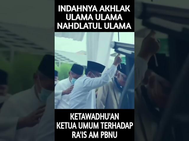 Indahnya Akhlak Ulama NU - KH Miftahul Akhyar & KH Yahya Cholil Staquf #shorts