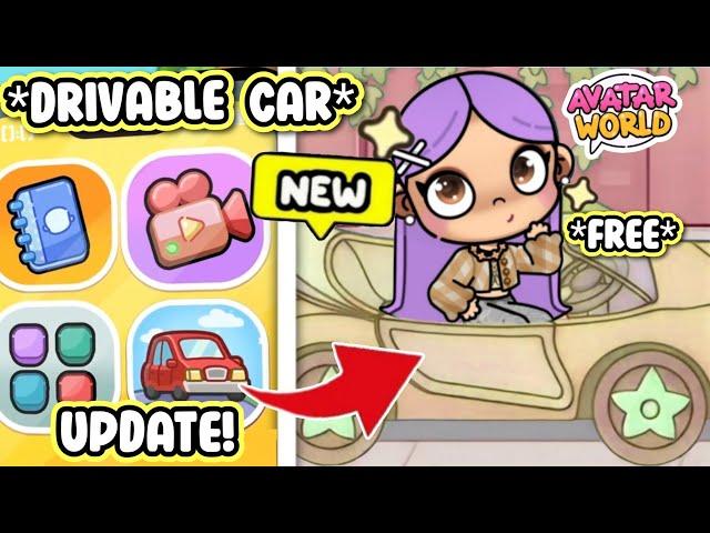 NEW **DRIVABLE CAR** UPDATE + FREE NEW OUTFIT IN AVATAR WORLD 