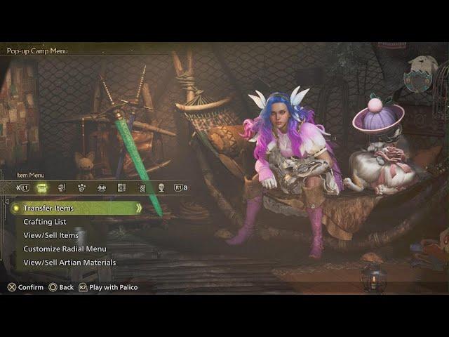 Monster Hunter Wilds - Palico scene