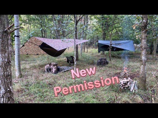 New Permission - Hammock Wild camping UK #hammockcamping  #wildcamping #bushcraft