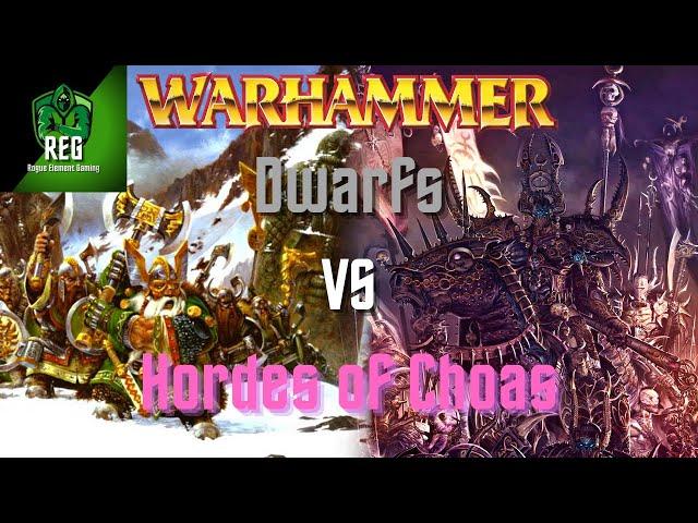 Warhammer Fantasy 6th Edition Battle Report | Dwarfs vs Hordes of Chaos