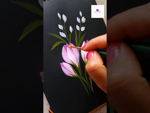 Beautiful Flower Painting #artwork #viral #artvideo #art #wocol #flowerpainting