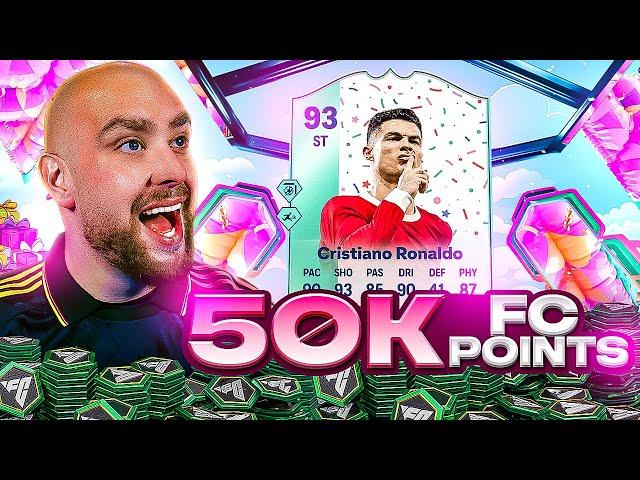 50K FC Points Decides My Team w/ 93 FLASHBACK FUT BIRTHDAY RONALDO!