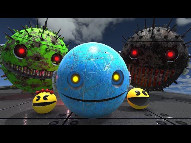 Best Pacman & Ms-Pacman Adventures Vs Spiky Monsters Pacman #1