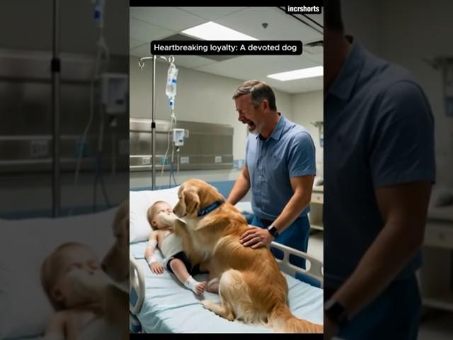 Dog Refuses To Leave Injured Friend at Hospital ️ #shorts