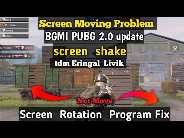 3.6 update screen moving problem /bgmi pubg screen shaking/ how to fix screen moving problem