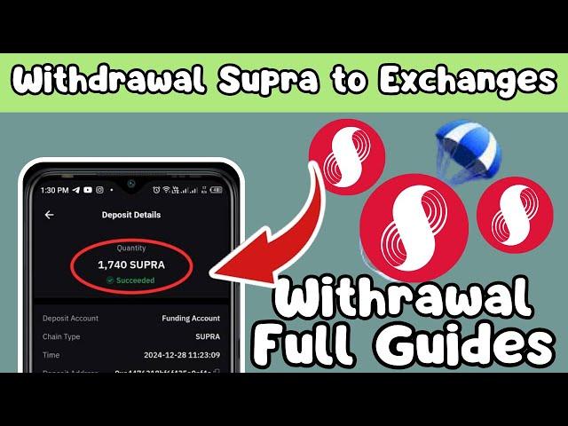 How to Withdrawal Supra Token to Exchanges From StarKey Wallet Extension