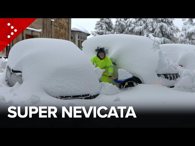 Super nevicata in Emilia Romagna. Auto sommerse a Serramazzoni (Modena), oltre 80 cm