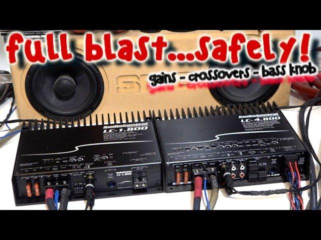 Full Blast Safely! How to Properly Set Gains & Crossovers on Two Amps + Bass Knob