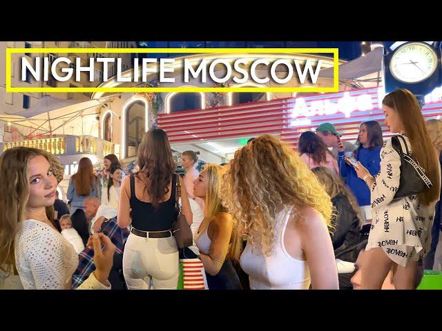 SEDUCTIVE RUSSIAN GIRLS after Midnight. AMAZING MOSCOW NIGHTLIFE. City Walk Tour 4K HDR