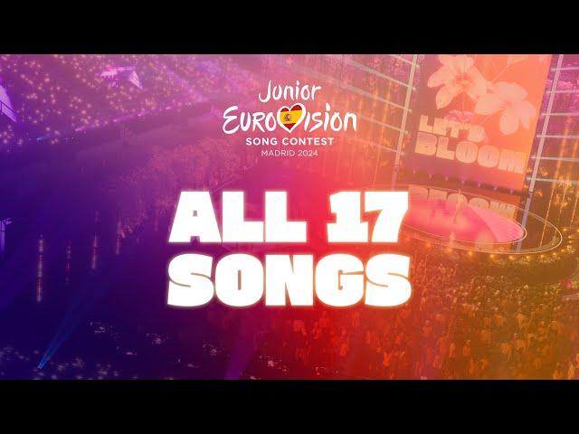 Junior Eurovision 2024: All 17 Songs - Official Video Roundup | #LetsBloom #JESC2024 