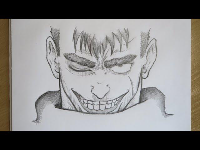 How To Draw Guts | Berserk | Anime Drawing | Step By Step Tutorial