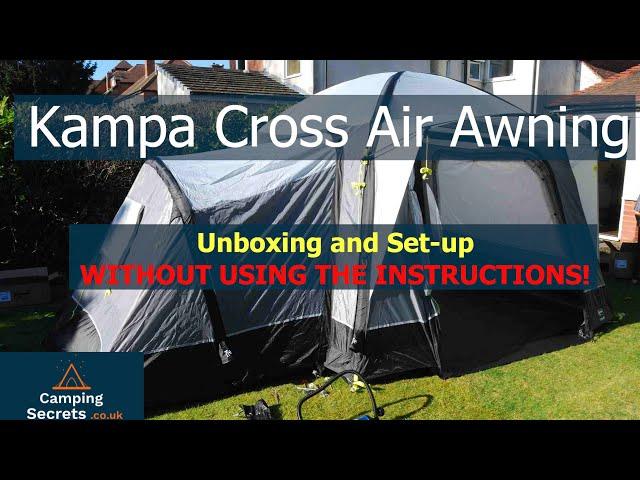 Kampa Cross Air Awning - Unboxing and First Setup Without The Instructions!