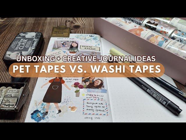 Washi vs PET Tapes Unboxing + Creative Journal Ideas | The Washi Tape Shop