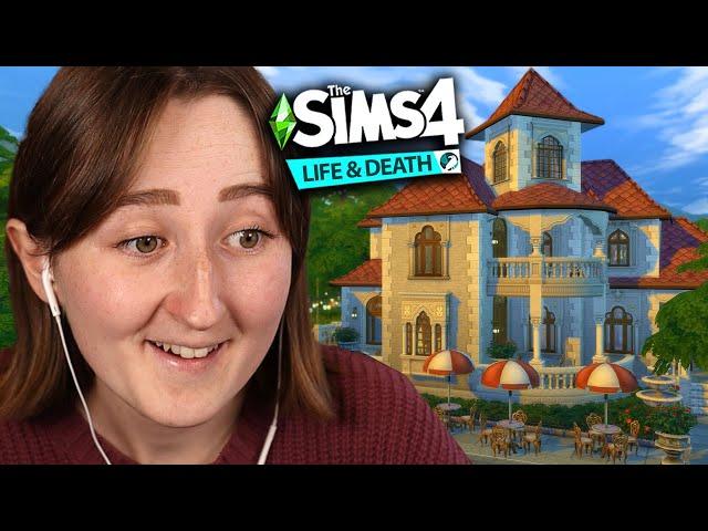 i tried building a restaurant with The Sims 4: Life & Death