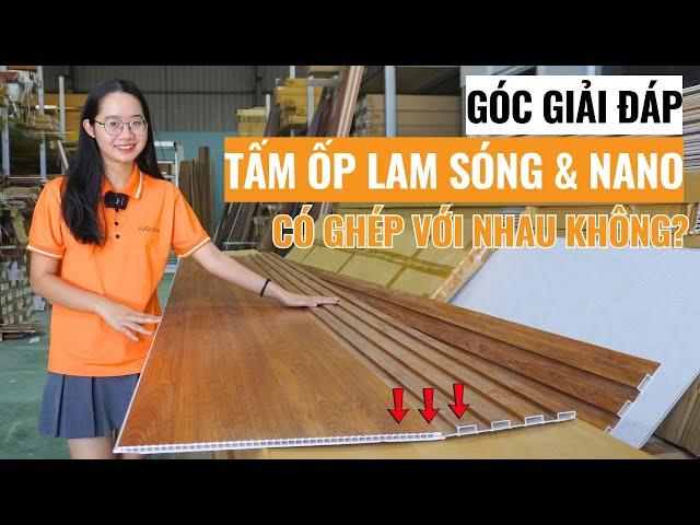 Hướng dẫn thi công ghép tấm nhựa ốp tường nano và lam sóng | Báo giá lam sóng và giá nano | Haroma