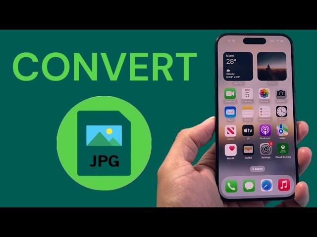 How To Convert iPhone Photo To JPG