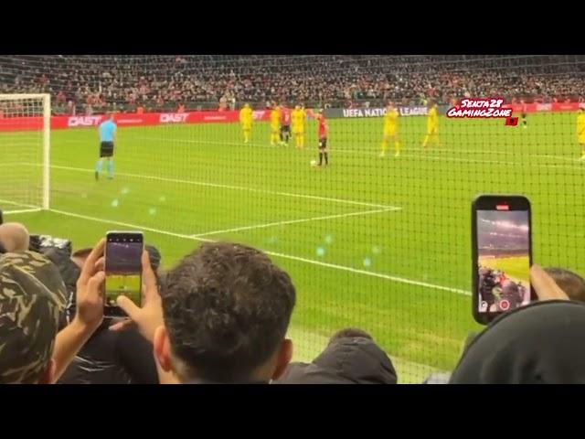 BAJRAMI'S Penalty goal at Albania VS Ukraine match FT  1-2 #uefanationsleague #albania #ukraine