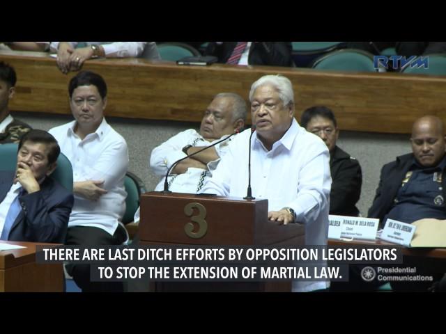 17th Congress extends martial law in Mindanao until December 31