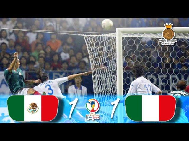 México 1-1 Italia | Mundial Corea-Japón 2002 | Resumen y Goles TV Azteca FULL HD 1080P