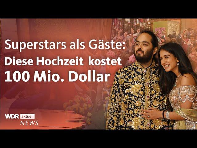 Hochzeit der Superreichen in Indien: So heiratet Milliardärssohn Anant Ambani | Aktuelle Stunde