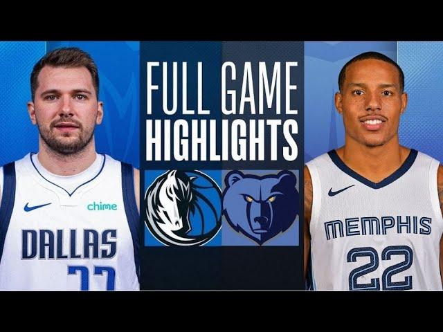 Dallas Mavericks vs. Memphis Grizzlies Full Game Highlights - Oct 7 | NBA Pre-Season Highlights 2024