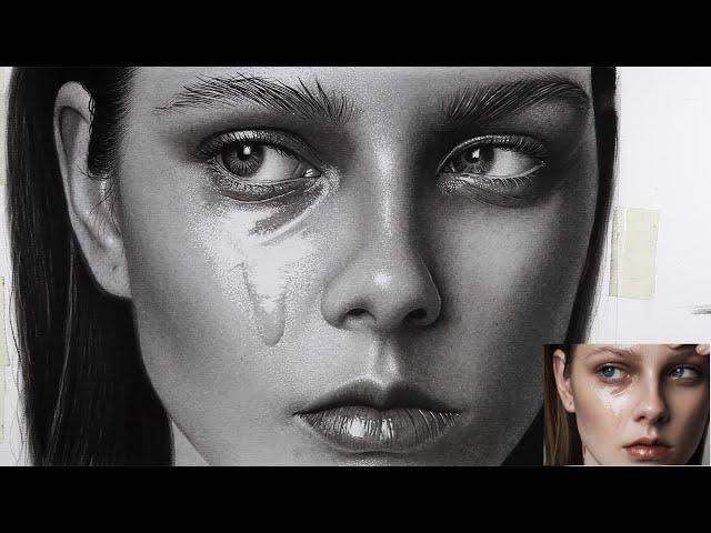 How to shade a face || wet effect