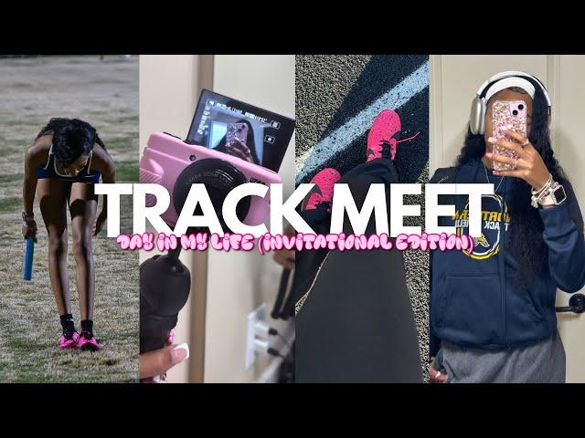 TRACK MEET VLOG: spend the day with me as a track athlete! | *Invitational Edition*