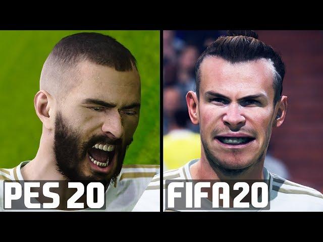 FIFA 20 vs PES 2020: Graphics, Facial Expressions, Player Animations, Celebrations