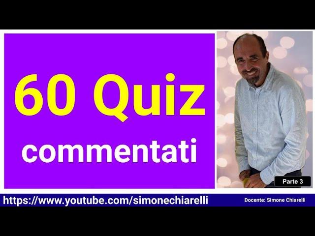 QUIZ (60) in diretta commentati da Simone Chiarelli - parte terza (5/10/2024)