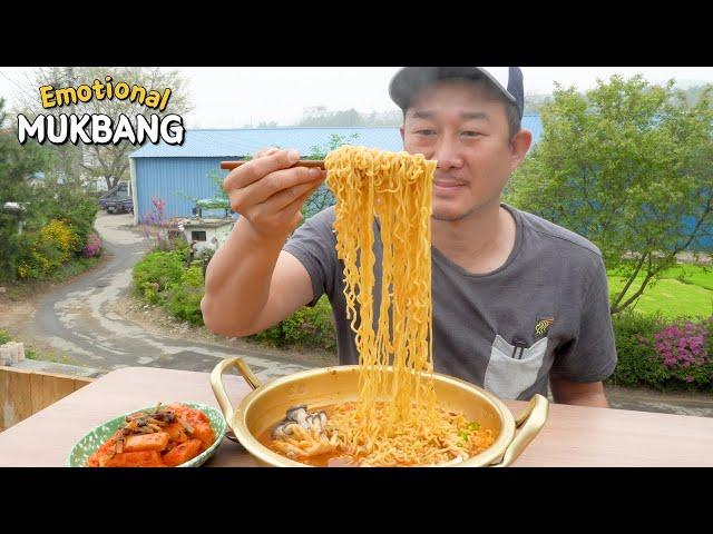 80년대 추억의 이백냥라면 먹방  ~ New Instant Noodles MUKBANG EATING SHOW