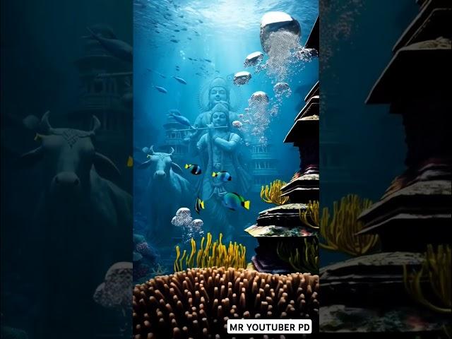 Lord Krishna statue discovered in the deep sea #hindugod #shortsfeed #shorts