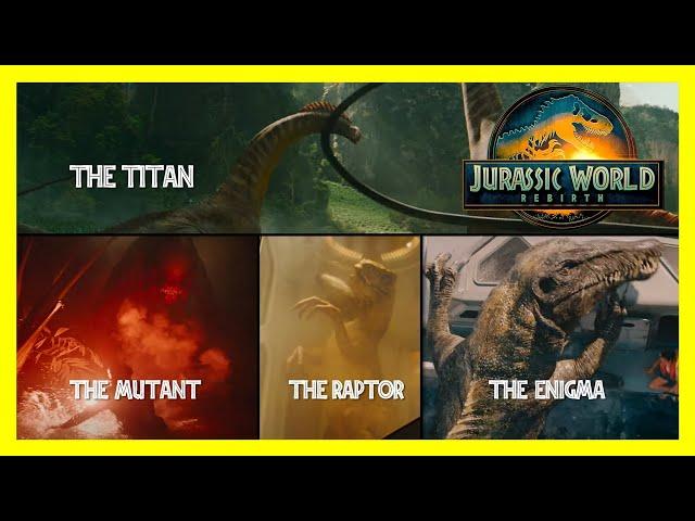 The Mutant & New Dinosaurs Seen in Jurassic World: Rebirth Trailer