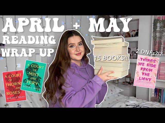 The 15 books I read in April & May (April & May Reading Wrap Up)  | Ella Rose Reads