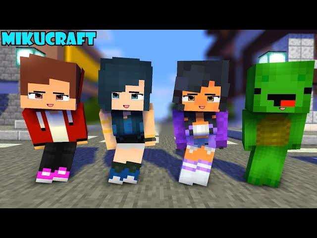 poi poi aphmau maizen jj mikey and funneh new friends - minecraf minecraft #shortsviral