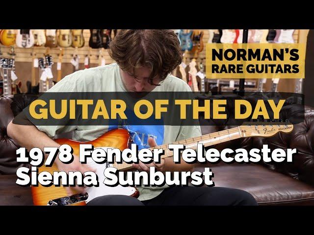 Guitar of the Day: 1978 Fender Telecaster Sienna Sunburst | Norman's Rare Guitars