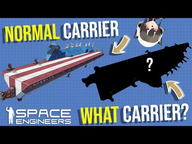 Space Engineers Diagonal Flight Deck Carrier, What? And Why? Smart Ship Design Compromise