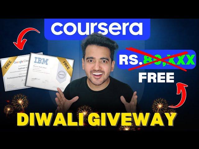 Free Coursera Courses Plus Subscription | Diwali Giveaway | Big Announcement for Subscribers